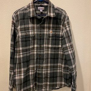 Carhartt flannel shirt large